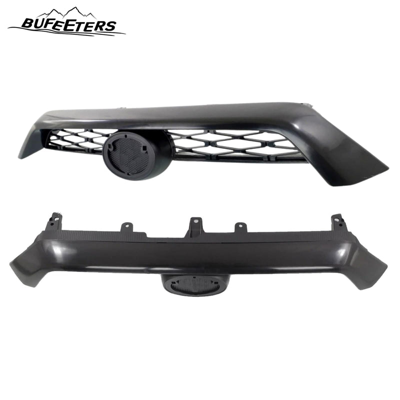 BUFEETERS  9PCS Front Bumper Grille Assembly Body Kits Fit For 2014 2015 2016 2017 2018 2019 2020 Toyota 4Runner Limited,Factory Style,Black