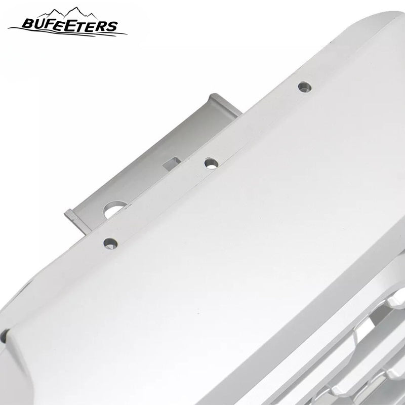 BUFEETERS Front Bumper Upper Grille Fit For 2019 2020 2021 GMC Sierra 1500,Denali Style,Silver