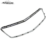 BUFEETERS   Front Bumper Upper Grille Outer Surround Frame Fit For 2017 2018 2019 2020 2021 2022 2023 Cadillac XT5,Factory Style,Gloss Black