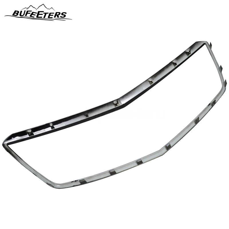 BUFEETERS   Front Bumper Upper Grille Outer Surround Frame Fit For 2017 2018 2019 2020 2021 2022 2023 Cadillac XT5,Factory Style,Gloss Black