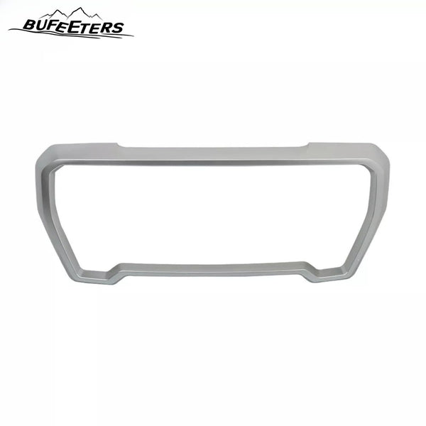 BUFEETERS Front Grille Outer Frame Suround Fit For 2019 2020 2021 GMC Sierra 1500,Factory Style,Matte Silver