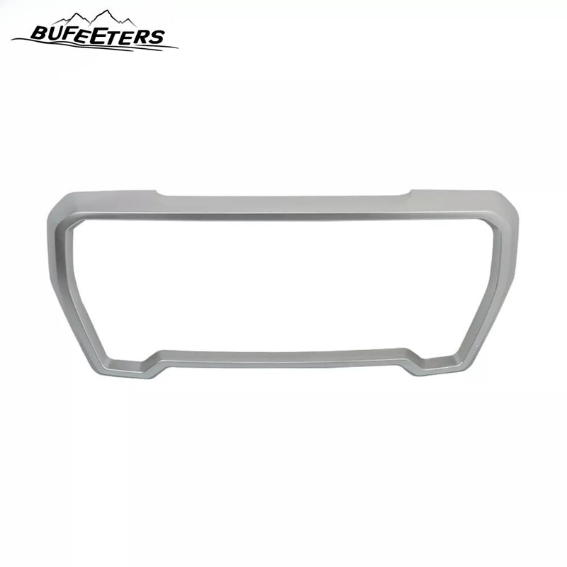 BUFEETERS Front Grille Outer Frame Suround Fit For 2019 2020 2021 GMC Sierra 1500,Factory Style,Matte Silver