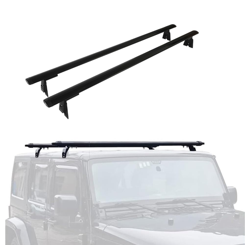 Roof Rack Cross Bars Rail fit for 2008-2019 Jeep Wrangler ,165 lbs
