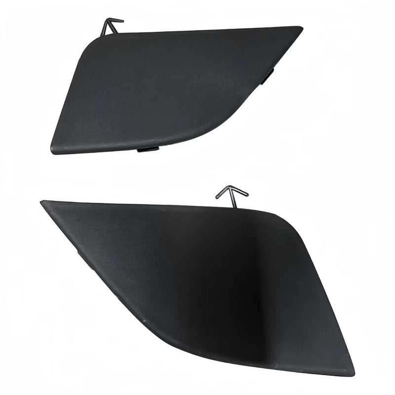 BUFEETERS Front Upper Lower Grille Fog lights Towing Cover Set Fit For Toyota RAV4 2016-2018,Black