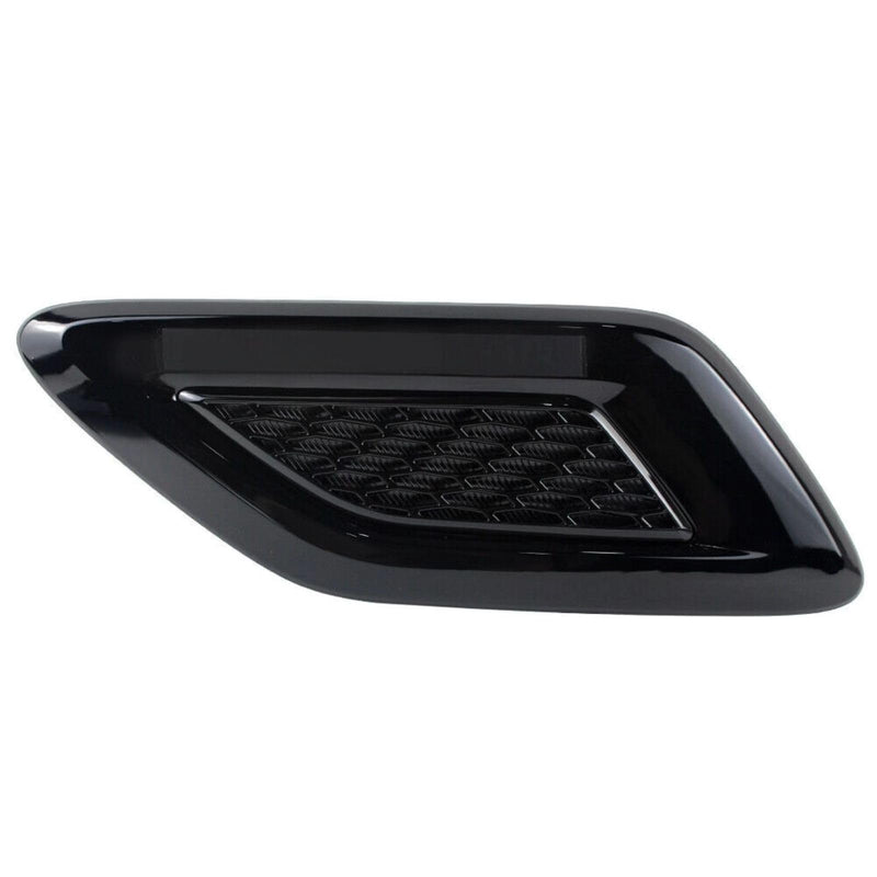 BUFEETERS 2PCS Front Hood Vent Air Grille Cover Fit For Range Rover Sport 2014 2015 2016 2017,Gloss Black