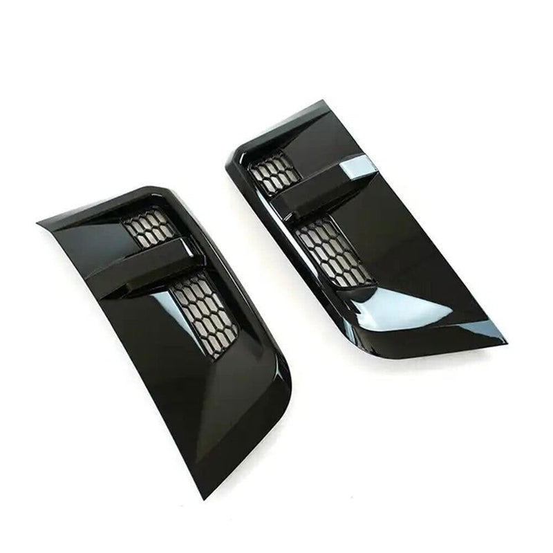 Glossy Black Side Fender Vent Wing Cover Fit For 2020-2024 Land Rover Defender 90/110