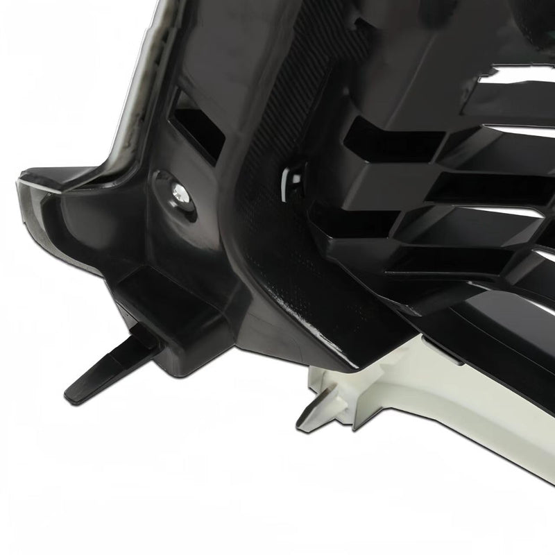 BUFEETERS  Front Grille Grill & Hood Bulge  Fit For 2014 2015 2016 2017 2018 2019 2020 Toyota Tundra  2pc kit,Matte Black
