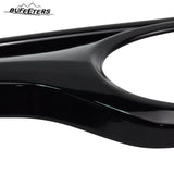 BUFEETERS Pure Black Garnish Frame Front Grille Cover Trim Fit For 2020 2021 2022 Toyota Highlander