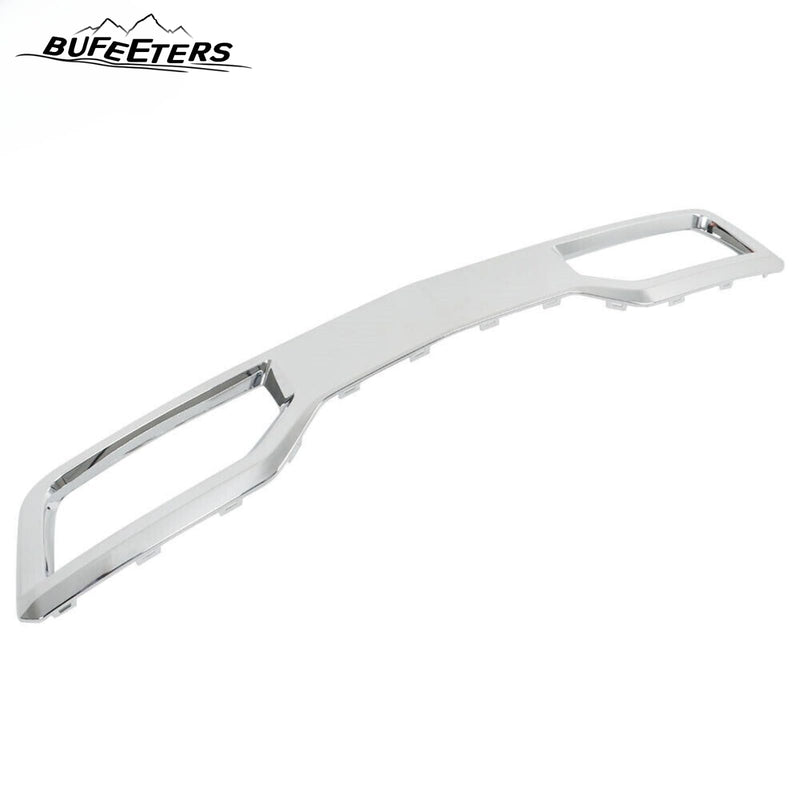 BUFEETERS Front Bumper Fascia Skid Plate Fit For 2019 2020 2021 Chevrolet Silverado 1500,Chrome&Silver
