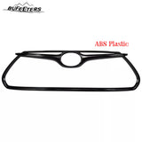 BUFEETERS Pure Black Garnish Frame Front Grille Cover Trim Fit For 2020 2021 2022 Toyota Highlander