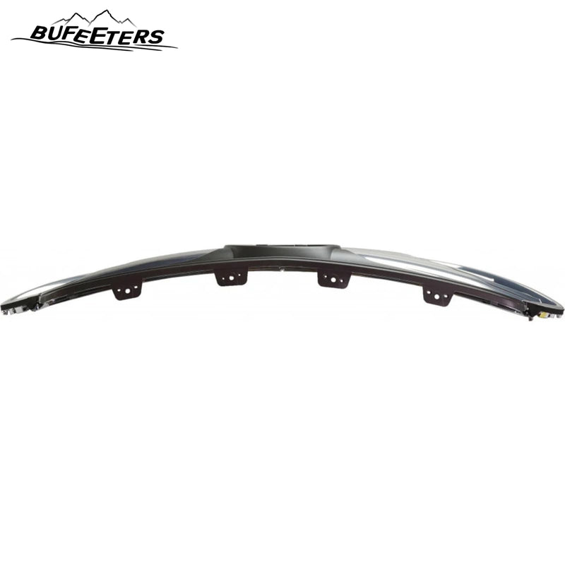 BUFEETERS    Front Bumper Grille W/o Camera Hole Fit For 2017 2018 Hyundai Santa Fe Sport,Horizontal Billet Style,Chrome&Gray