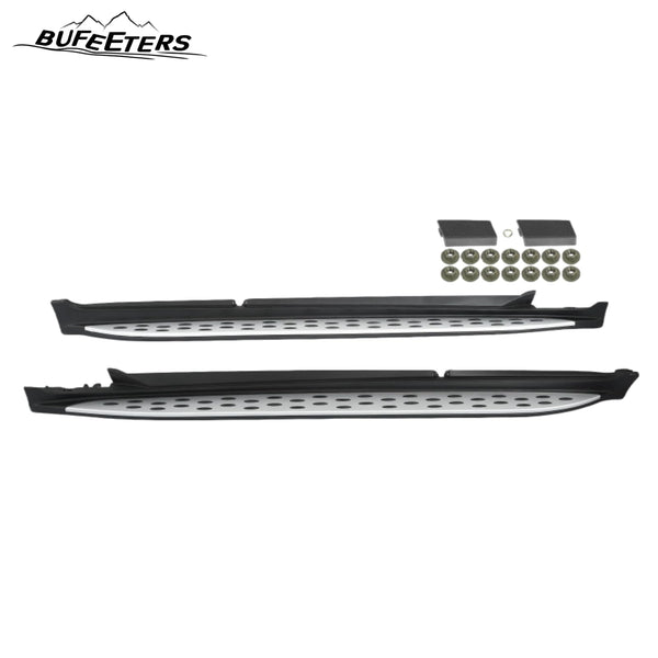 BUFEETERS  Side Step Running Board Nerf Bar Fit For 2016 2017 2018 2019 2020 2021 2022 Mercedes-Benz X253 GLC250 GLC300 GLC43,OE Style,Black&Silver