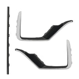 BUFEETERS  15PCS Front Grille Molding Fog Light Strip Trim Bezel Fit For 2020-2022 Honda CRV,Honeycomb Style,Black