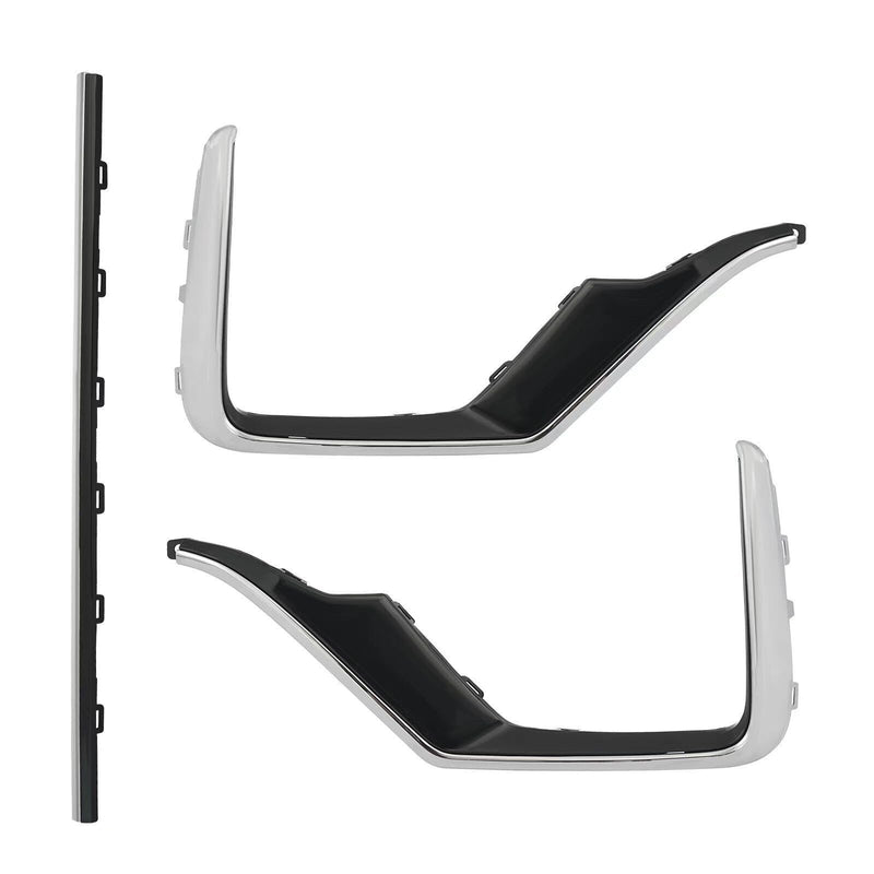BUFEETERS  15PCS Front Grille Molding Fog Light Strip Trim Bezel Fit For 2020-2022 Honda CRV,Honeycomb Style,Black