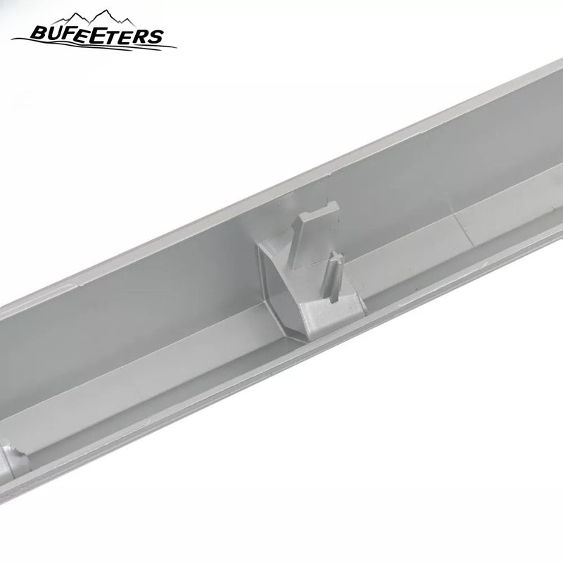 BUFEETERS Front Grille Outer Frame Suround Fit For 2019 2020 2021 GMC Sierra 1500,Factory Style,Matte Silver