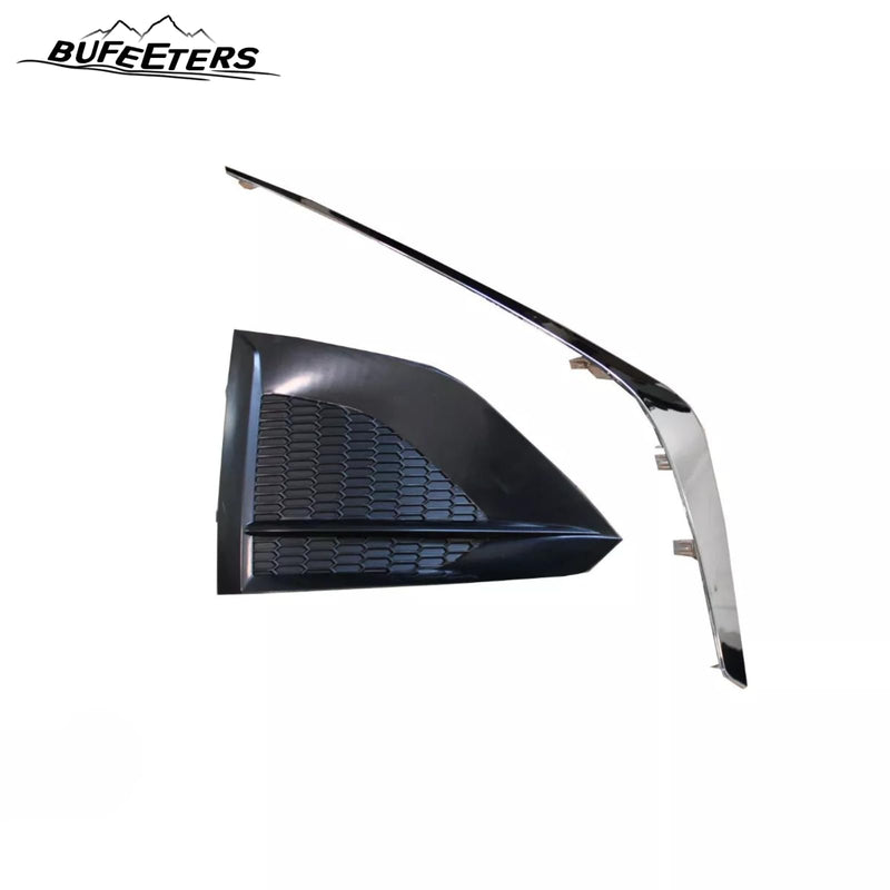 BUFEETERS  6PCS Front Bumper Grill Fog Covers Trims Fit For 2023 2024 2025 Nissan Altima SR,Factory Style,Chrome&Black