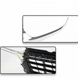 BUFEETERS  Front Bumper Upper Grille  Black W/Chrome Trim Fit For 2022 2023 Chevy Equinox