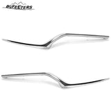 BUFEETERS Front Trim Grille Headlight Molding Fit For 2017 2018 2019 Honda CRV CR-V,Factory Style,Chrome