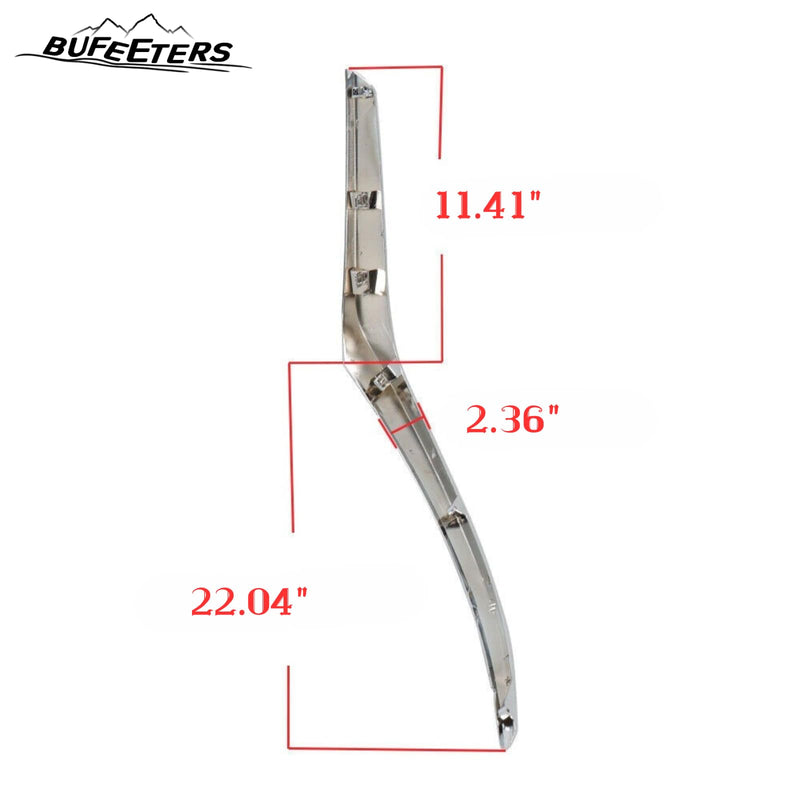 BUFEETERS  Front Bumper Grille Molding Right Side Plated Grill Fit For 2023 2024 Nissan Altima,Factory Style,Chrome