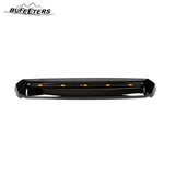 BUFEETERS  Front Upper Hood Scoop With Small Lights Fit For Toyota Tundra 2014 2015 2016 2017 2018 2019 2020 2021,Gloss Black