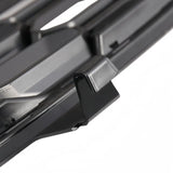 BUFEETERS   Front Bumper Upper Grille W/Trim Fit For 2022 2023 Chevy Equinox,RS Style,Gloss Black