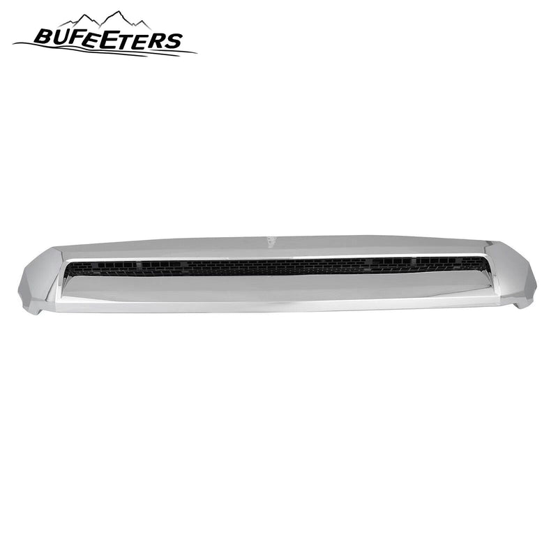 BUFEETERS Front Upper Grille & Hood Bulge Fit For 2014 2015 2016 2017 2018 2019 2020 Toyota Tundra,Honeycomb Style,Chorme&Black