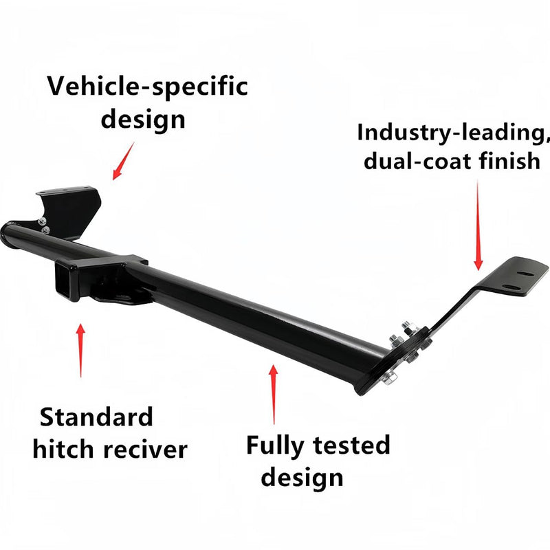 BUFEETERS  Class 3 Trailer Hitch Tow Receiver 2" Black Fit For 1999-2017 Honda Odyssey