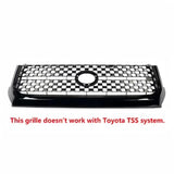 BUFEETERS  Front Bumper Upper Grille Fit For 2014 2015 2016 2017 2018 2019 2020 Toyota Tundra,Gloss Black