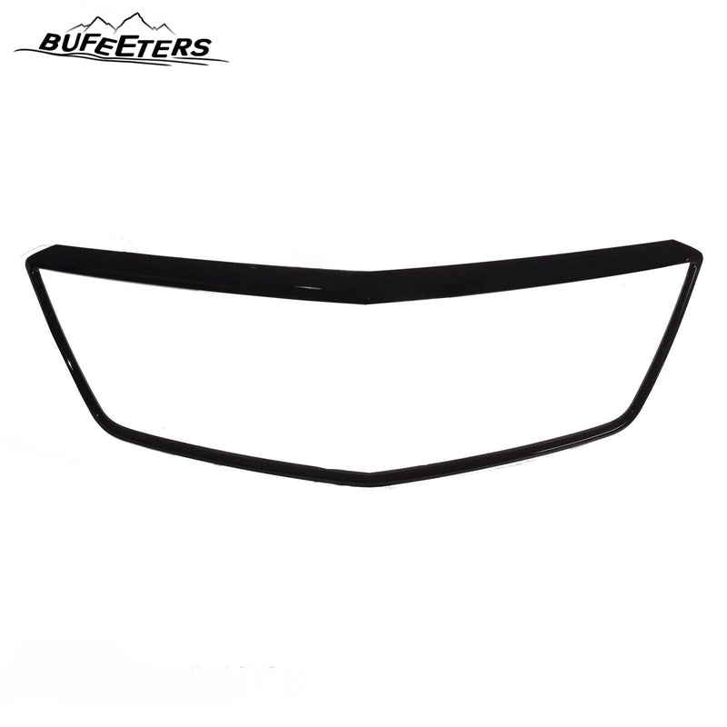 BUFEETERS  Front Bumper Upper Grille&Grille Outer Frame Fit For 2017 2018 2019 2020 2021 2022 2023 Cadillac XT5,Factory Style,Gloss Black