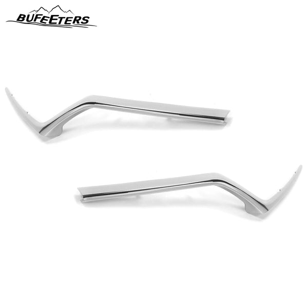 BUFEETERS  12Pcs Front Grille +Bracket + Trim+ Fog Light+Bumper Skid Fit For 2017 2018 2019 Honda CRV CR-V,Factory Style,Chrome&Black