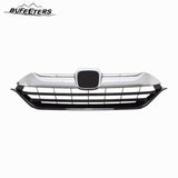 BUFEETERS  Front Bumper Grille Headlight Trim Fog Light Set Fit For 2017 2018 2019 Honda CRV CR-V,Mesh Style,Chrome&Black&Silver