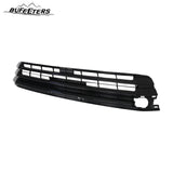 BUFEETERS Front Upper and Lower Grille w/O Camera Hole Fit For 2017 2018 2019 Toyota Highlander,Factory Style,Gloss Black