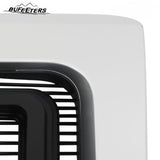 BUFEETERS  Front Bumper Grille Fit For 2009 2010 2011 2012 2013 2014 Ford F150 F-150,Horizontal Billet Style,Silver&Black