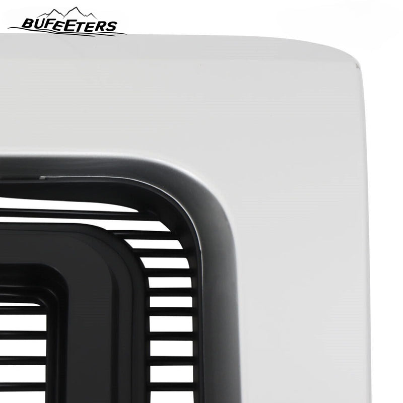 BUFEETERS  Front Bumper Grille Fit For 2009 2010 2011 2012 2013 2014 Ford F150 F-150,Horizontal Billet Style,Silver&Black