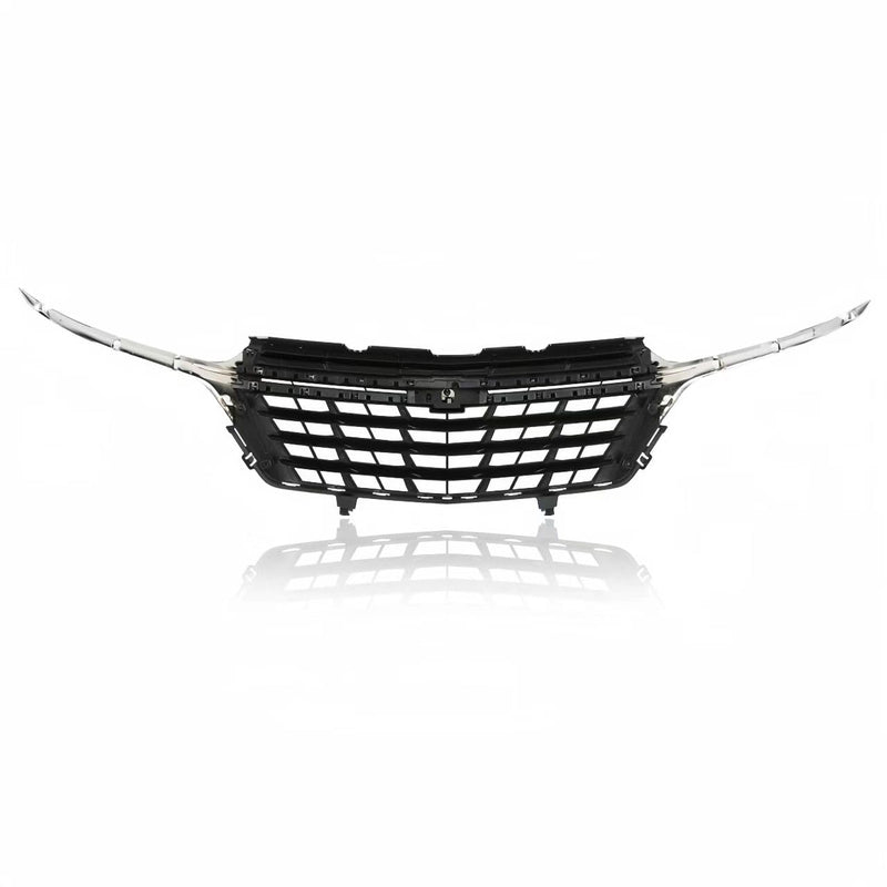 BUFEETERS  Front Bumper Upper Grille  Black W/Chrome Trim Fit For 2022 2023 Chevy Equinox