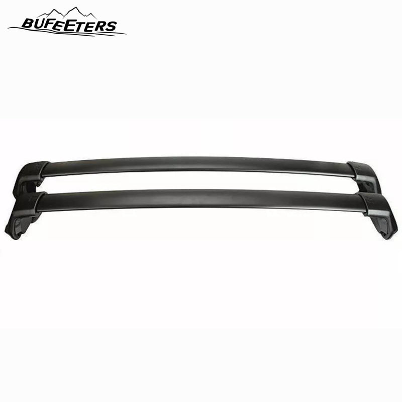 BUFEETERS 4Pcs Roof Rack Cross Bars + Side Rails Luggage Carrier Fit For 2012 2013 2014 2015 2016 Honda CRV CR-V,Factory Style,Black&Silver