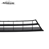 BUFEETERS  6PCS Front Bumper Upper Lower Grille w/ Fog Light Covers Fit For 2016 2017 2018 Honda Civic Sedan,Factory Style,Chrome&Black