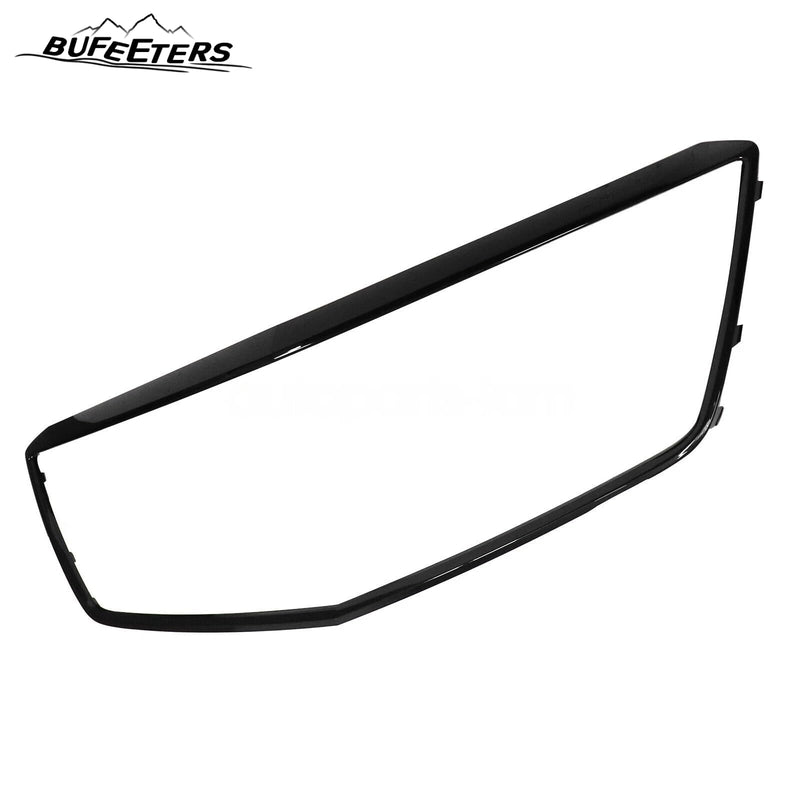 BUFEETERS   Front Bumper Upper Grille Outer Surround Frame Fit For 2017 2018 2019 2020 2021 2022 2023 Cadillac XT5,Factory Style,Gloss Black