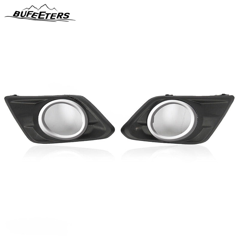 BUFEETERS 5PCS Front Upper and Lower Grille and Fog Light Kit Set Fit For 2014 2015 2016 Nissan Rogue,Honeycomb Style,Chrome&Black