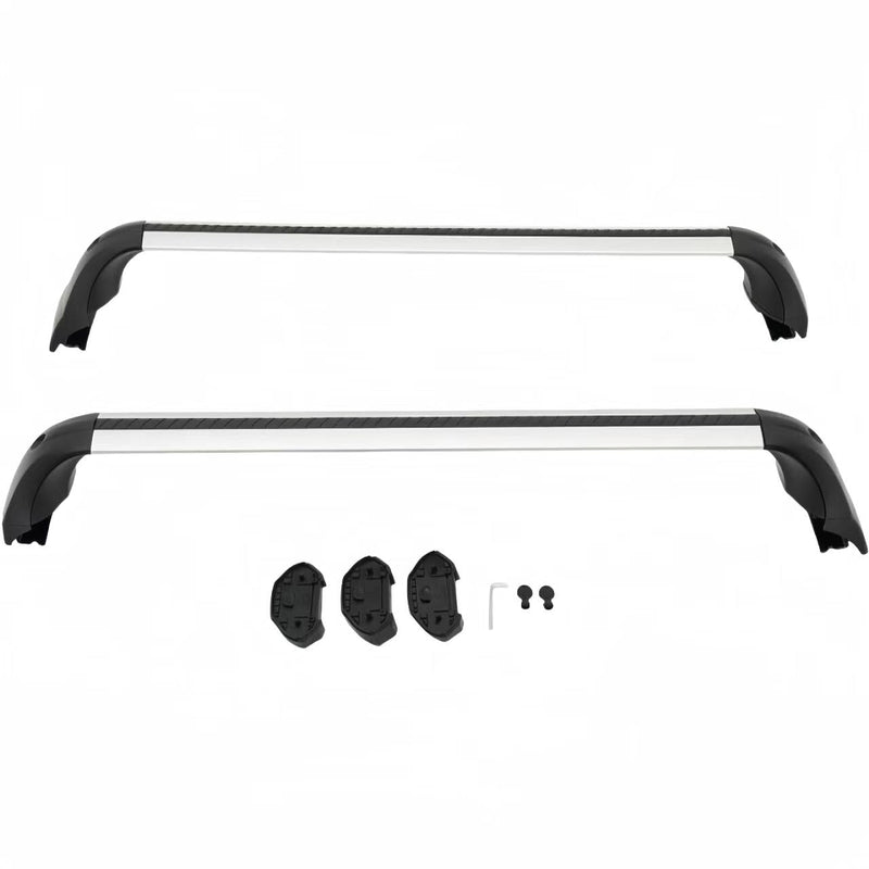 BUFEETERS  Roof Rack Cross Bars Crossbars Fit For Toyota Corolla Hatchback 2019 2020 2021 2022 2023,Silver+Black,165 lbs