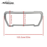 BUFEETERS Front Grille Outer Frame Suround Fit For 2019 2020 2021 GMC Sierra 1500,Factory Style,Chrome