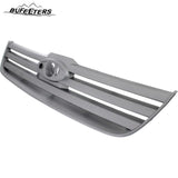 BUFEETERS Front Bumper Upper Grille Fit For 2010 2011 2013 Ford Transit Connect,Horizontal Billet Style,Platinum Primed