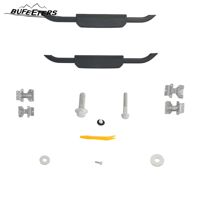 BUFEETERS Side Step Running Board Nerf Bar Fit For 2020 2021 2022 2023 Land Rover Defender 90 L663,Black