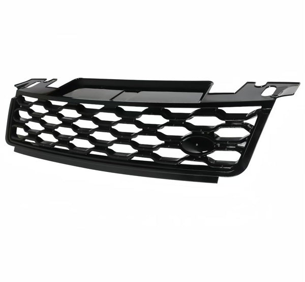 Front Bumper Upper Grille Fit For 2018 2019 LR Rover Sport L494  Full Gloss Black