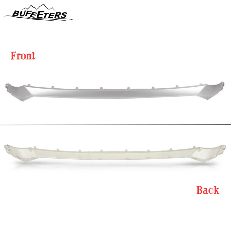 BUFEETERS    Front Bumper Grille Molding Hood Trim Fit For 2019 2020 Hyundai Santa Fe,Silver