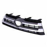 BUFEETERS   Front Grille Bumper Upper Lower Fit For 2017 2018 2019 Toyota Highlander,Black+Silver