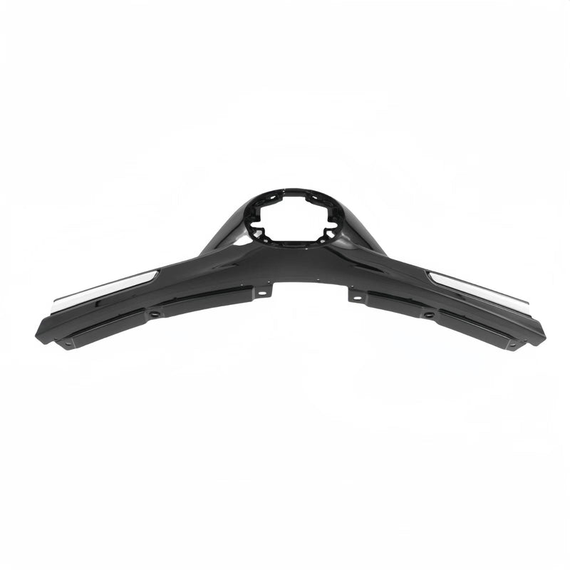 BUFEETERS Front Upper Lower Grille Fog lights Towing Cover Set Fit For Toyota RAV4 2016-2018,Black