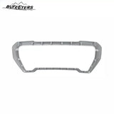 BUFEETERS Front Grille Outer Frame Suround Fit For 2019 2020 2021 GMC Sierra 1500,Factory Style,Matte Silver