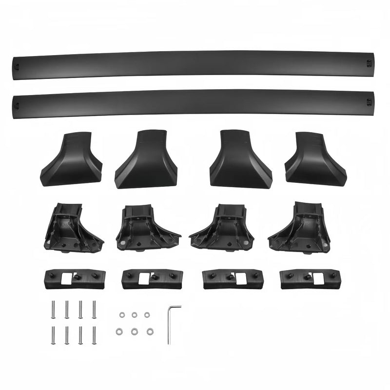 BUFEETERS  Pair Roof Rack Cross Bars Fit For 2020 2021 2022 Toyota Highlander XLE w/Side Rail,Black,165 lbs