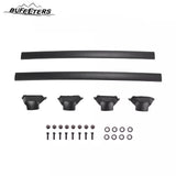 BUFEETERS   4Pcs Roof Rack Side Rails + Cross Bars Fit For 2017 2018 2019 2020 2021 2022 Honda CRV CR-V,OE Style,Black&Silver